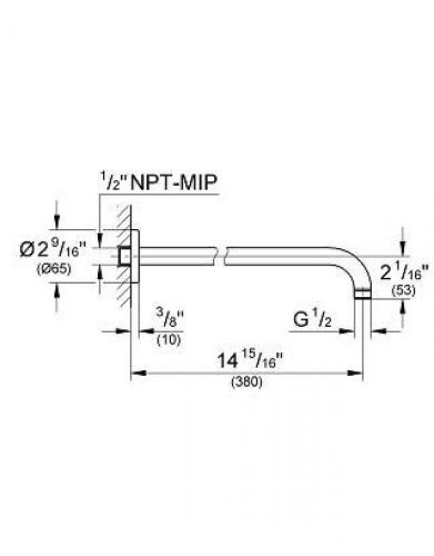 Grohe Rainshower Shower 380 mm zuhanykar 28540000