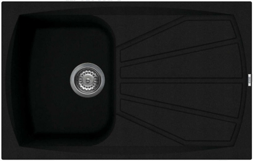 Elleci Living 300 kompozit mosogatótálca G40 Full Black LGL30040