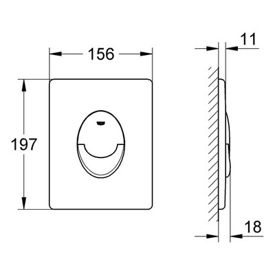 Grohe Rapid SL Projekt falsík alatti wc tartály komplett szett SZP-GR12 (38840000, 38505000, 39491000, 39492000)
