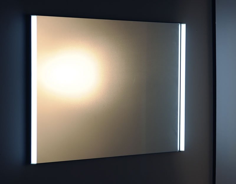Sapho ALIX Tükör LED világítással, alumínium kerettel, 100x75x5 cm AL973