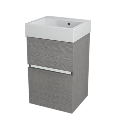 Sapho LARGO mosdótartó szekrény 42cm, Ezüst tölgy (LA420)