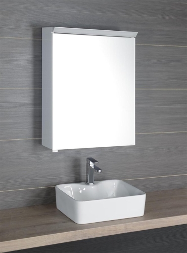 Sapho TOBI tükrösszekrény LED világítással 60x73x17cm, fehér TB060