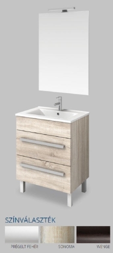 Tboss Solo Premium komplett fürdőszoba bútor 75 cm-es, fehér
