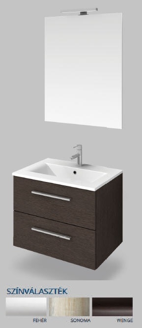 Tboss Solo Milano komplett fürdőszoba bútor 60 cm-es, sonoma