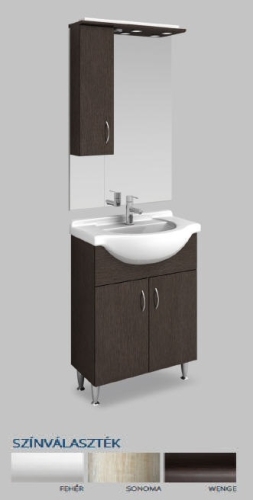 Tboss Solo Bianka komplett fürdőszoba bútor 65 cm-es, wenge