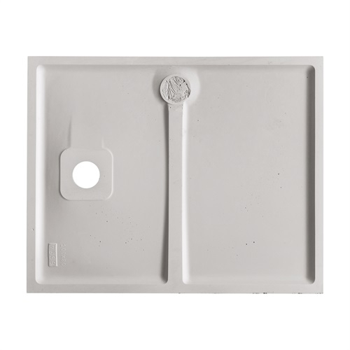 Marmy Dolomite öntött márvány zuhanytálca 80x100 cm, matt fehér 80 7639 80 10 50