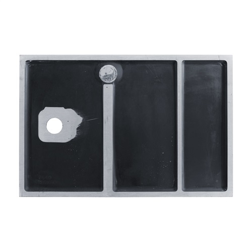 Marmy Dolomite öntött márvány zuhanytálca 80x120 cm, matt fekete 80 7640 80 12 54