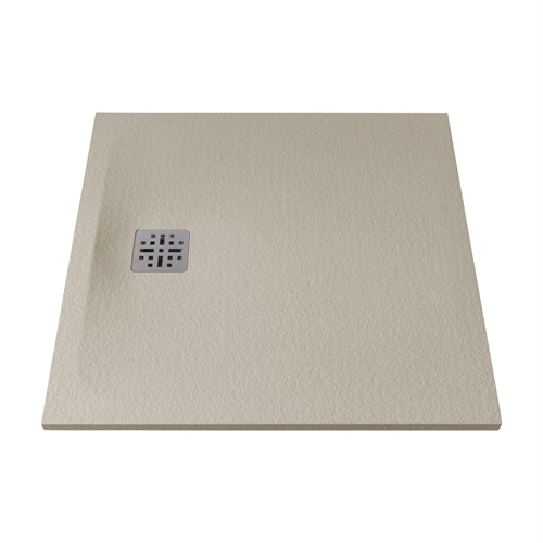 Marmy Dolomite öntött márvány zuhanytálca 90x90 cm, matt bézs 80 7642 90 90 55