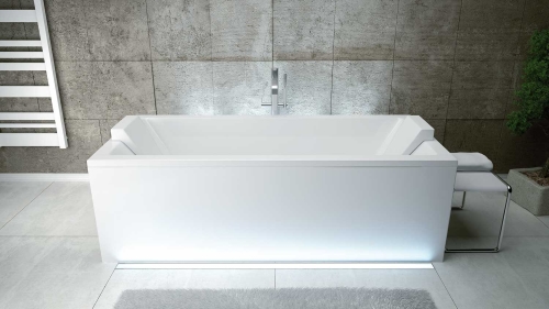 Besco QUADRO 170x75 cm egyenes kád, fehér WAQ-170-PK