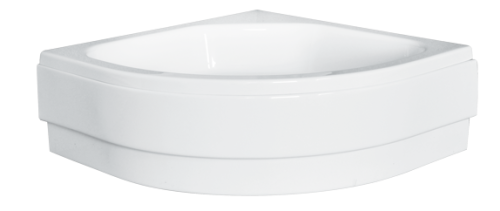 Besco Diper II 80x80 cm-es magasított negyedköríves zuhanytálca