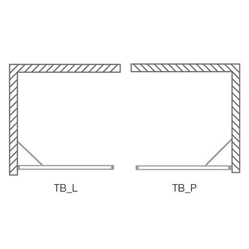 Roltechnik Tower Line TBP/800 zuhanyfal (brillant, intimglass, 725-800000P-00-20)