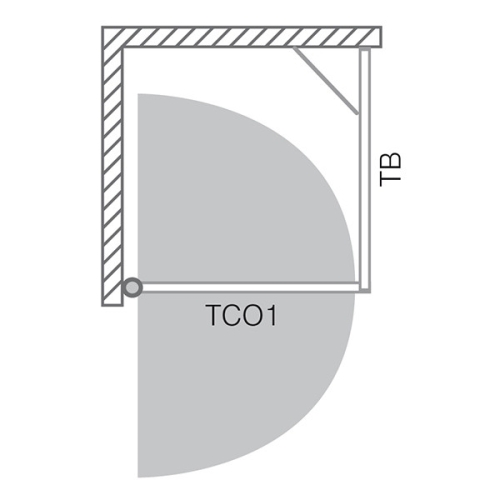 Roltechnik Tower Line TBP/800 zuhanyfal (silver, intimglass, 725-800000P-01-20)