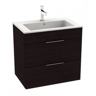 Jika Cube 65 alsószekrény mosdóval, sötét tölgy H4536021763021