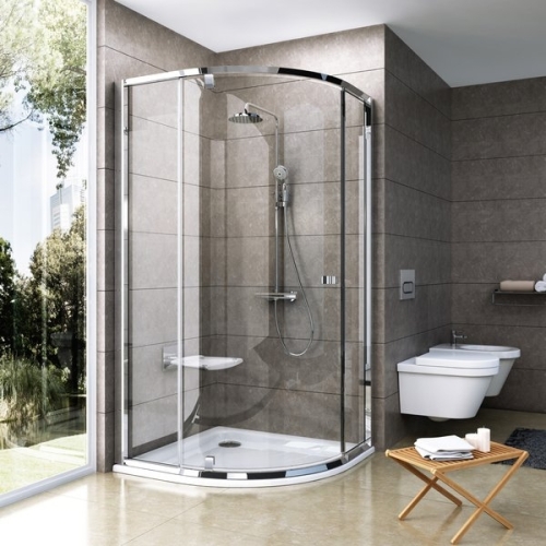 Ravak Pivot PSKK3 80x80 cm negyedköríves zuhanykabin, króm hat., átlátszó 37644C00Z1