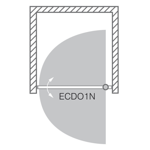 Roltechnik Exclusive Line ECDO1N/1000 zuhanyajtó (EGY AJTÓT TARTALMAZ!) (brillant, transparent, 562-1000000-00-02)