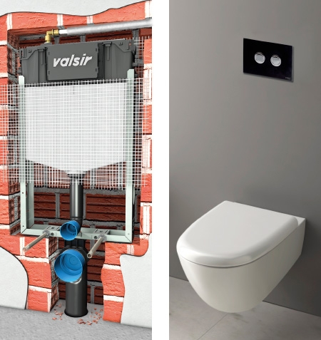 Valsir Tropea S Fixsistem falsík alatti wc tartály VS0858104