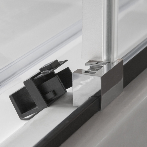 Roltechnik Exclusive Line ECD2L/1500 zuhany tolóajtó (EGY AJTÓT TARTALMAZ!) (black elox, transparent, 564-150000L-05-02)