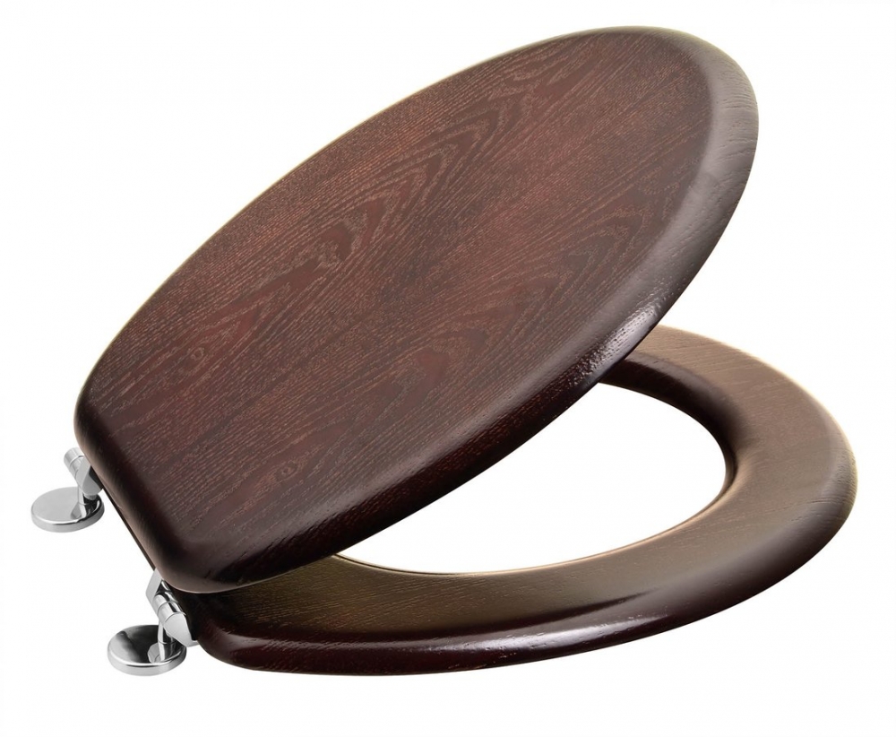 AQUALINE WC-ülőke, HDF, dió (1705-05 helyett) (1705-11)