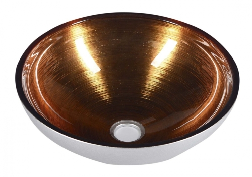 Sapho MURANO MIELE üvegmosdó 40x14 cm, méz színű AL5318-69