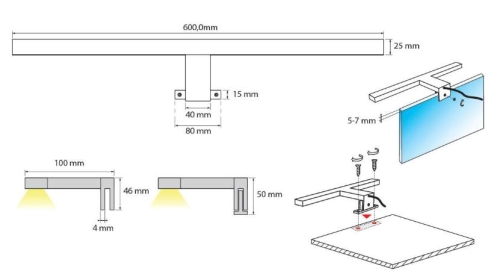 AQUALINE SERAPA LED lámpa 8W (SA149)