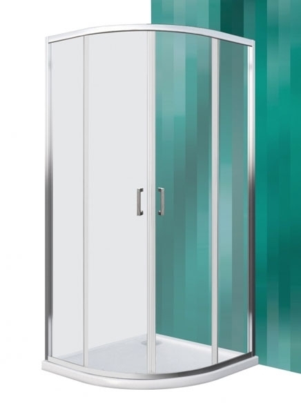 Roltechnik Lega Line LLR2/900 negyedköríves zuhanykabin (white, grape, 555-9000000-04-11)