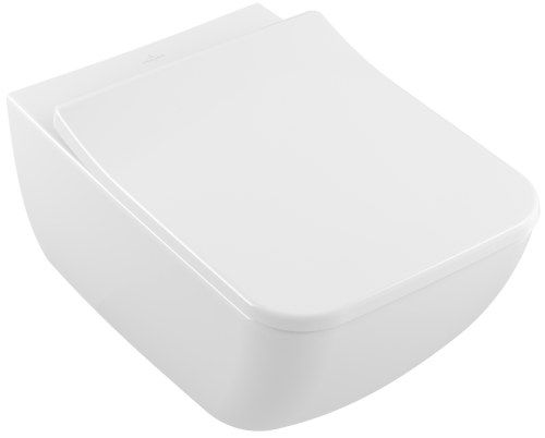 Villeroy & Boch Venticello Directflush (perem nélküli) fali wc kombipack, wc ülőkével CeramicPlus felülettel 4611RSR1 (4611 RS R1)