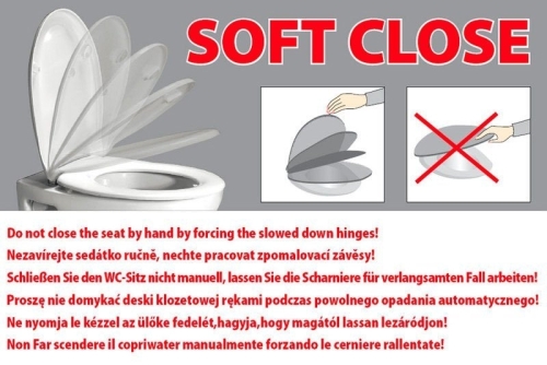 Sapho ISVEA SENTIMENTI lassú záródású WC-ülőke, fehér (40D30200I)