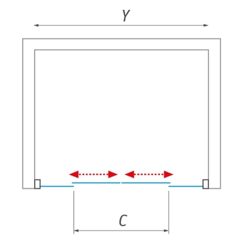 Roltechnik Lega Line LLD4/1600 zuhanyajtó (brillant, transparent, 574-1600000-00-02)