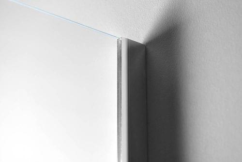 Sapho AQUALINE WALK IN 90 cm fix zuhanyfal BRICK üveggel, króm WI090