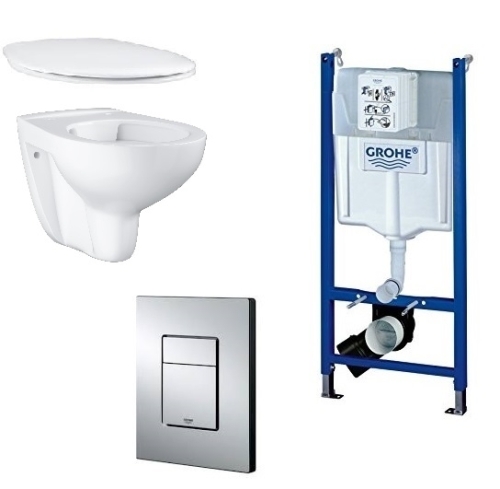 Grohe Rapid SL Projekt falsík alatti wc tartály komplett szett SZP-GR14 (38840000, 38732000, 39427000, 39492000)