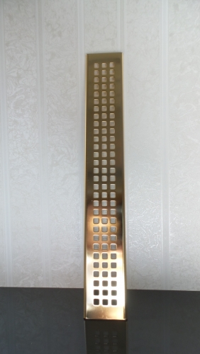 Vicario zuhanyfolyóka ARANY színű ráccsal (DP-400-DS1)