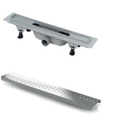 Vicario zuhanyfolyóka BRONZ színű ráccsal (DP-400-DS2)