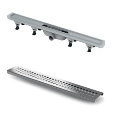 Vicario zuhanyfolyóka KRÓM színű ráccsal (DP-700-DS1)