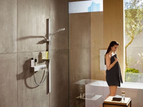 Hansgrohe ShowerTablet 350 termosztátos zuhanycsaptelep falsíkon kívüli szereléshez 13102400