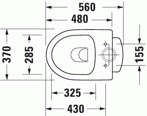 Duravit Durastyle Basic perem nélküli álló wc HygieneGlaze felülettel (2184012000)