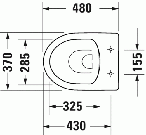 Duravit Durastyle Basic perem nélküli álló wc (2184090000)