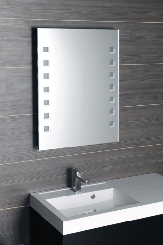AQUALINE 60x80 cm LED tükör világítással, billenő kapcsolóval (ATH56)