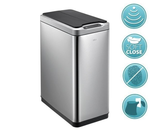 Sapho PHANTOM szemetes, 20 l, szenzoros, soft close, szálcsiszolt rozsdamentes acél (DR420)