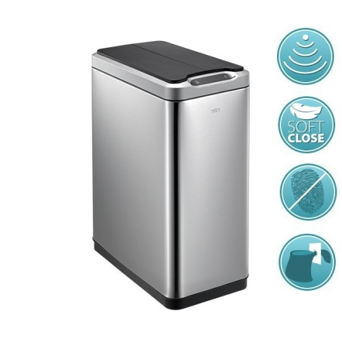 Sapho PHANTOM szemetes, 30 l, szenzoros, soft close, szálcsiszolt rozsdamentes acél (DR430)