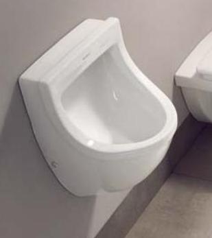 Duravit Starck 3 hátsó vízbekötésű piszoár WonderGliss felülettel, légy matricával 08213500071