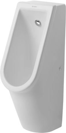Duravit Starck 3 hátsó vízbekötésű piszoár WonderGliss felülettel, légymatricával 08272500071