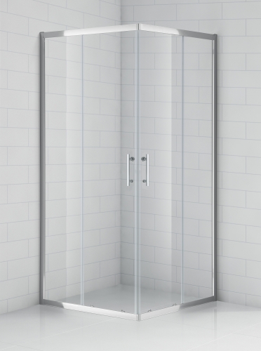 Roltechnik OBS2 90x90 cm szögletes zuhanykabin öntött márvány zuhanytálcával (brillant, transparent, 810-0000051-00-02)