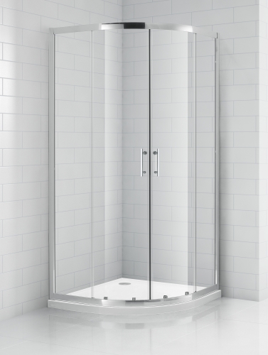 Roltechnik OBR2 90x90 cm negyedköríves zuhanykabin öntött márvány zuhanytálcával (brillant, transparent, 810-0000049-00-02)