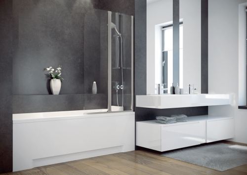 Besco MODERN 140x70 cm egyenes kád, fehér WAM-140-MO