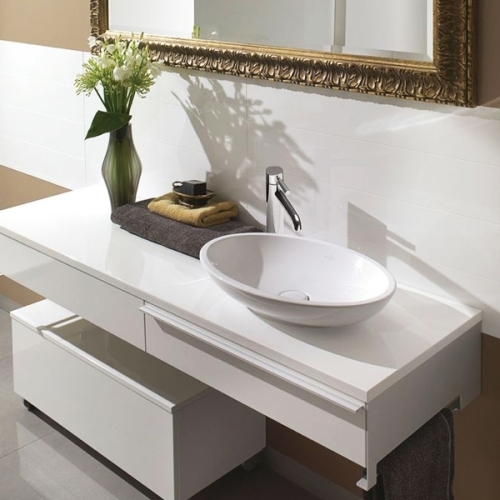 Villeroy & Boch Loop & Friends mosdó, túlfolyós, CeramicPlus felülettel 515100R1
