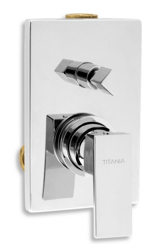NOVASERVIS TITANIA CUBE FALBA ÉPÍTHETŐ 2 FUNKCIÓS CSAPTELEP 98850R,0