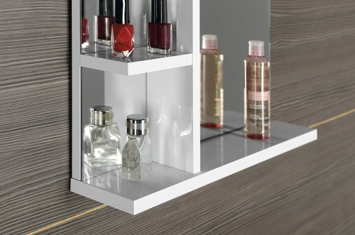 AQUALINE KORIN LED tükör világítással és polccal, 52x70x12cm KO355