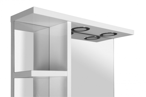 AQUALINE KORIN LED tükör világítással és polccal, 52x70x12cm KO355