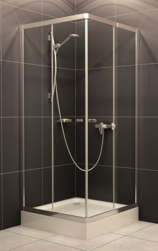 H2O Projecta 90x90 cm szögletes zuhanykabin, átlátszó üveggel (18650)