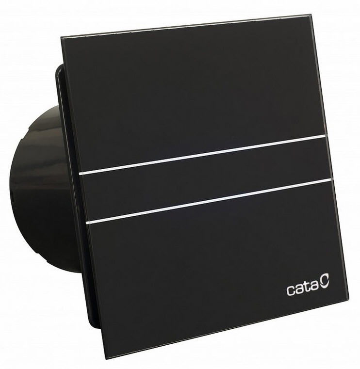 Cata E-100GT BK időzítős ventilátor, fekete üveg 00900502